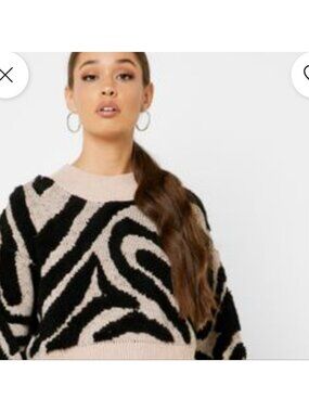 Topshop Zebra pattern sweater